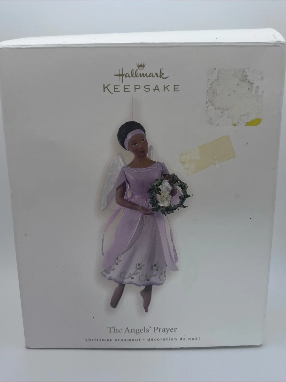Hallmark Lavender Angel with Wreath Keepsake Ornament